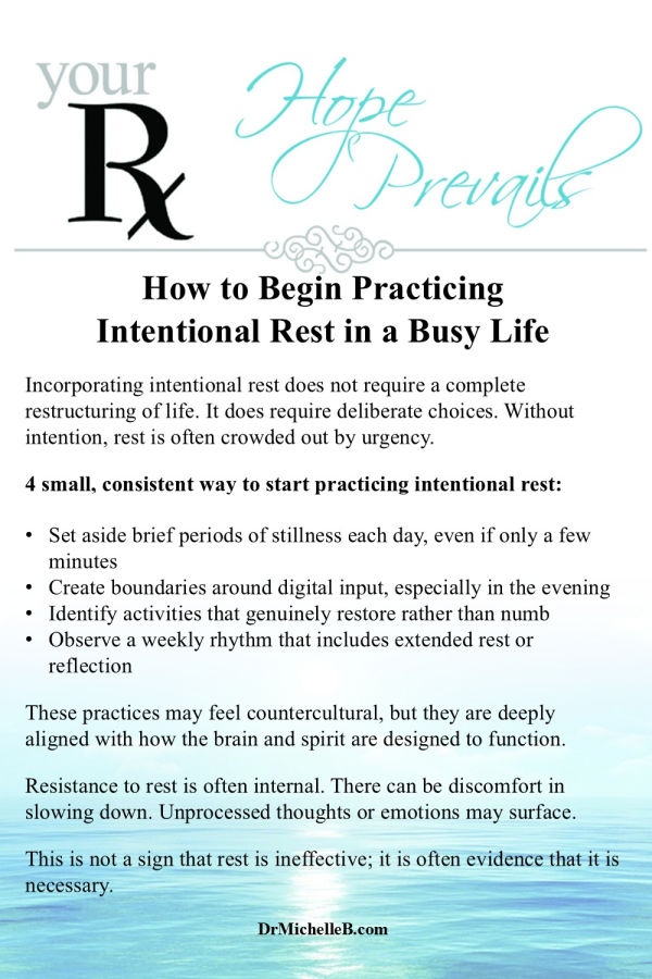 Intentional rest does not have to mean changing your entire schedule. Small daily rhythms can help calm your mind, restore emotional balance, and strengthen your connection with God. Learn simple ways to practice stillness, reduce mental noise, and create space for renewal. Save this for the days your mind and soul need rest.